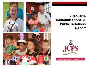 2013 2014 Communications Public Relations Report Communications Public