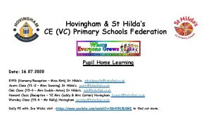 Hovingham St Hildas CE VC Primary Schools Federation