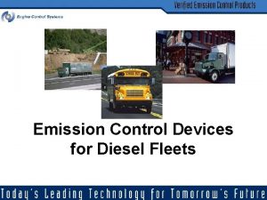 Emission Control Devices for Diesel Fleets MECA Who