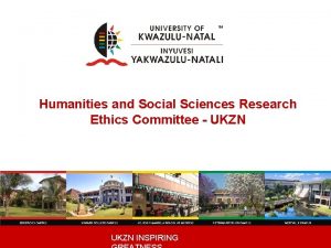 Humanities and Social Sciences Research Ethics Committee UKZN