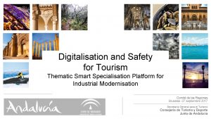 Digitalisation and Safety for Tourism Thematic Smart Specialisation