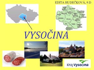 EDITA HUDEKOV 9 D VYSOINA ZKLADN INFORMACE rozloha