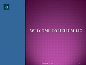 Helium tanm