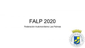 FALP 2020 Federacin Automovilismo Las Palmas Agenda Bienvenida