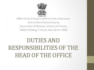 Office of the Principal Chief Controller of Accounts