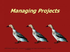 Managing Projects 2006 Pearson Prentice Hall Introduction to