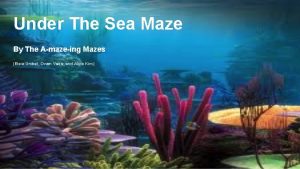 Under The Sea Maze By The Amazeing Mazes