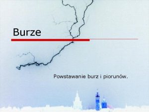 Powstawanie burzy