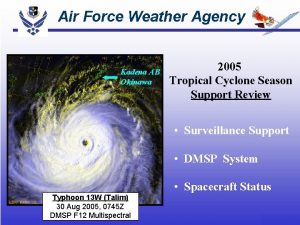 Air Force Weather Agency Kadena AB Okinawa 2005