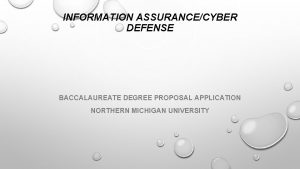 Emu information assurance and cyber defense Emu information assurance and cyber defense