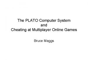 Plato computer