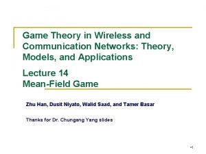 Game Theory in Wireless and Communication Networks Theory