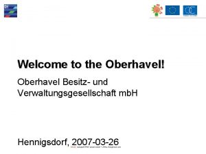 Welcome to the Oberhavel Oberhavel Besitz und Verwaltungsgesellschaft