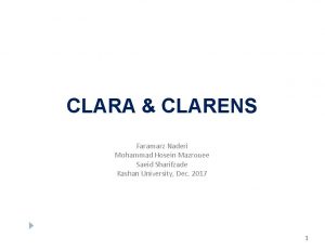 CLARA CLARENS Faramarz Naderi Mohammad Hosein Mazrouee Saeid