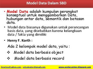 Sbd model