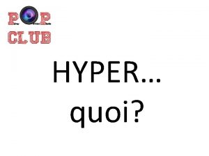 HYPER quoi Petits rappels sur la profondeur de