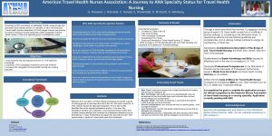 American Travel Health Nurses Association A Journey to