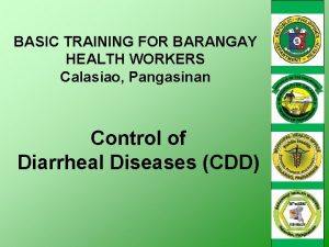 BASIC TRAINING FOR BARANGAY HEALTH WORKERS Calasiao Pangasinan