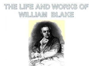 William blake life and works