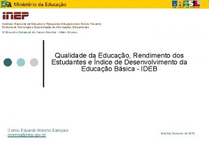 Instituto Nacional de Estudos e Pesquisas Educacionais Ansio