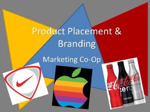 Product Placement Branding Marketing CoOp Product Placement Type