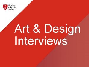 Art Design Interviews For Art and Design courses