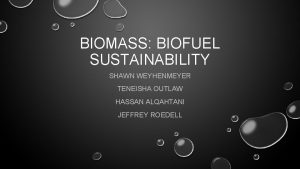 Biofuel disadvantages
