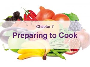 Cooking learning outcomes