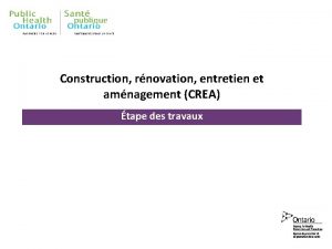 Construction rnovation entretien et amnagement CREA tape des