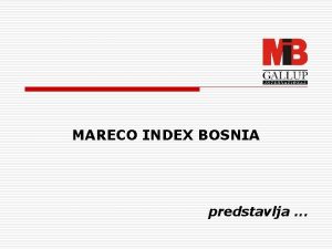 MARECO INDEX BOSNIA predstavlja MJERENJE GLEDANOSTI TV STANICA