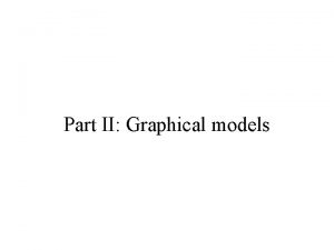 Part II Graphical models Challenges of probabilistic models
