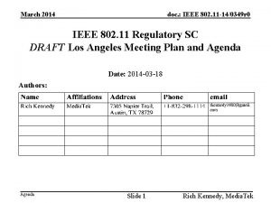 March 2014 doc IEEE 802 11 140349 r