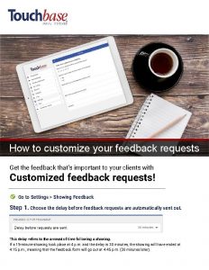 How to customize your feedback requests Get the