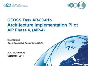 GEOSS Task AR 09 01 b Architecture Implementation