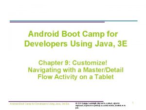 Android Boot Camp for Developers Using Java 3