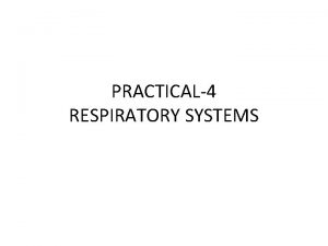 PRACTICAL4 RESPIRATORY SYSTEMS Respiratory System In cockroach respiratory