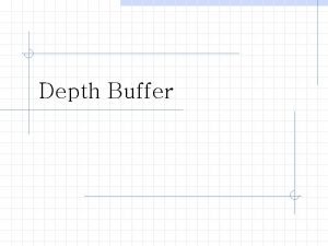 Z buffer algorithm