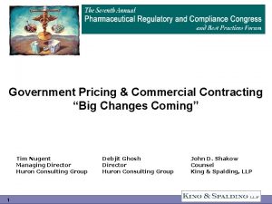 Government Pricing Commercial Contracting Big Changes Coming Tim