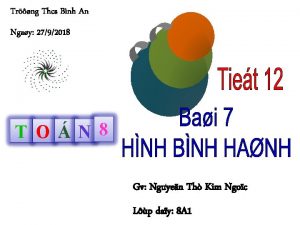 Trng Thcs Bnh An Ngay 2792018 T O