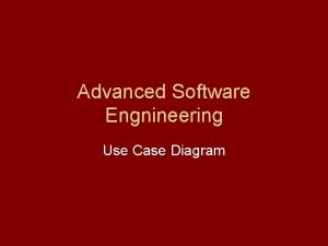 Advanced use case diagram