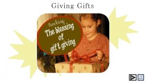 Giving Gifts L2 S01 Learning Intentions Placeholder for