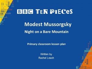 Modest Mussorgsky Night on a Bare Mountain Primary