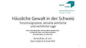 Husliche Gewalt in der Schweiz Forschungsstand aktuelle politische