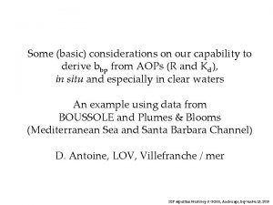 Some basic considerations on our capability to derive