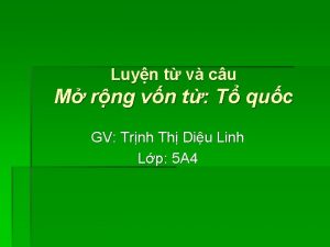 Luyn t v cu M rng vn t