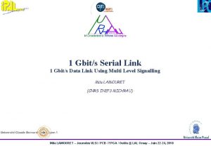 1 Gbits Serial Link 1 Gbits Data Link
