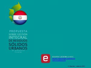 PROPUESTA en gobiernos locales EDUARDO LEDESMA ASOC eduardo