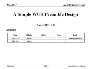 Nov 2017 doc IEEE 802 11 171636 r