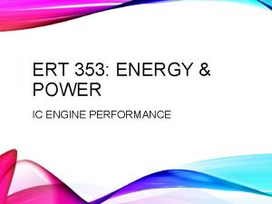 ERT 353 ENERGY POWER IC ENGINE PERFORMANCE REVERSIBLE