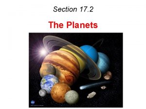 Section 17 2 The Planets Terrestrial Planets A